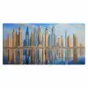 Skyline - Wolkenkrabbers - Water - Blauw Muismat XXL klein -3d_leeg