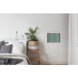 Strepen - Klassiek - Groen textielposter latten blank klein 122 -woonkamer