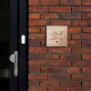 Holzmaserung - Elegant Naambord Vierkant klein -sfeer1-XS