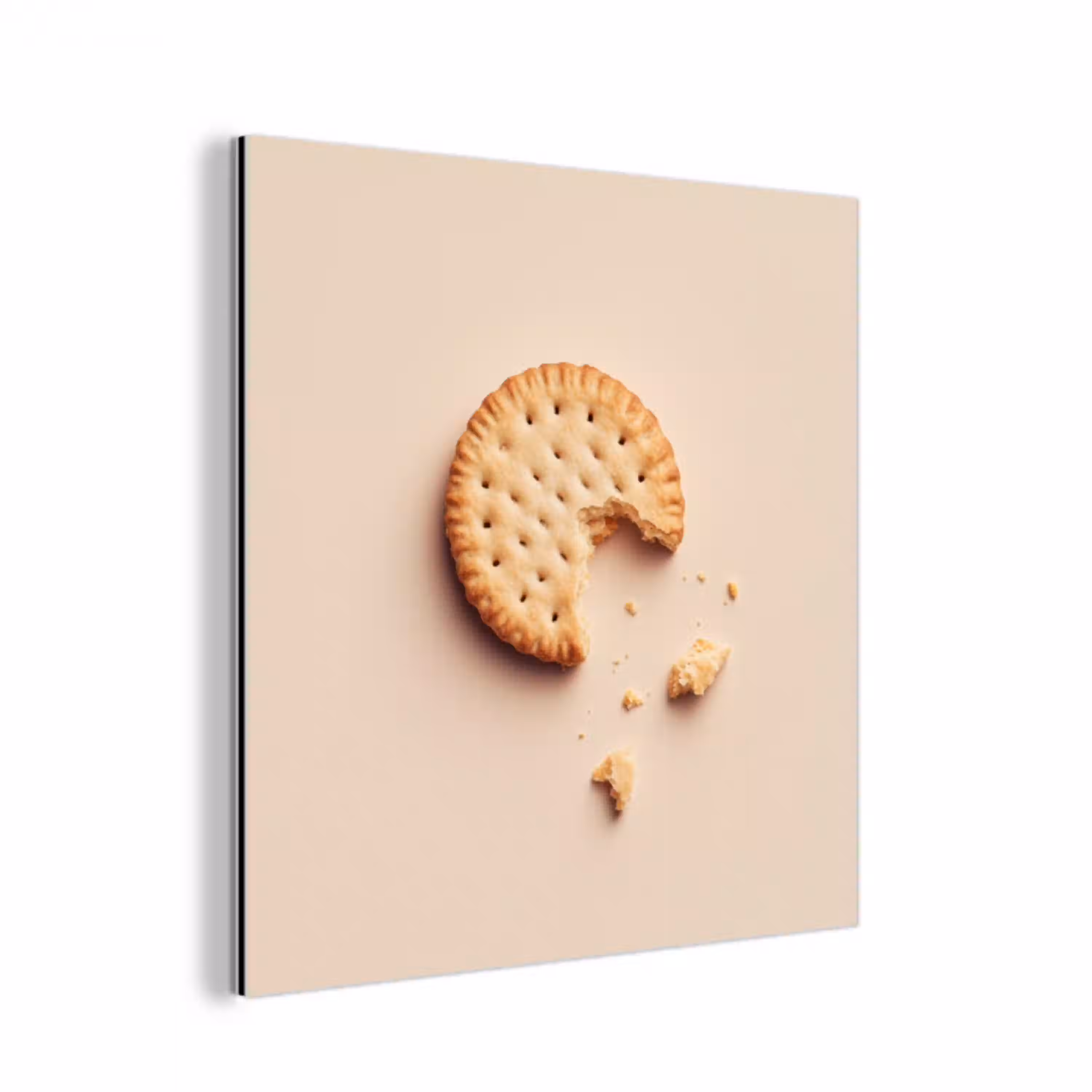 Koekje - Kruimels - beige aluminium wit klein -3d