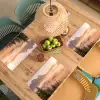 Zonlicht - Mist - Bergen - Bomen Placemat vinyl groot -zzsfeer5_Kitchenyeah-website