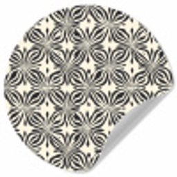 Grafisch - Patroon - Zwart Wandcirkel behangsticker klein 186 -3d