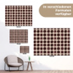 Stippen - Patroon - Bruin tuinposter los doek klein 239 -Xsfeer9_DE