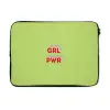 Grl pwr - Groen - Rood - 3D laptophoes neopreen klein -3d