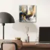 Kunst - Goud - Zilver - Abstract aluminium wit klein -sfeer5