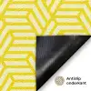 Geel - Patroon - Geometrisch Deurmat klein 898 -antislip_NL
