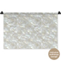 Parelmoerglans - Wit - Schelp Wandkleed katoen klein 269 -t3d_DE