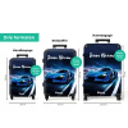 Blauwe blitz NBS - Handbagage koffer - Kinderen Unisex middel zzzzzzVergelijking_3NL