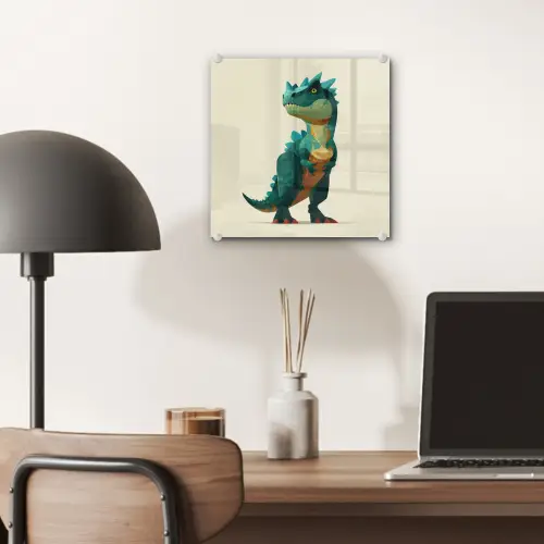 Stekels - Dino - Blauw - Gespierd plexiglas 5mm klein -sfeer6