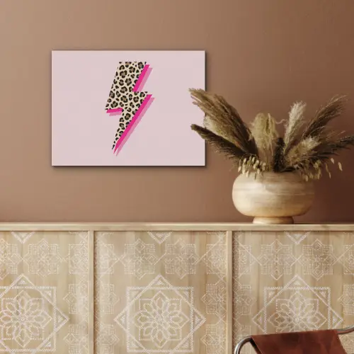 Stippen - Roze - Bliksem PET vilt klein -sfeer4