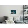 Vuurtoren - Rots - Zee - Golven Muursticker klein -slaapkamer