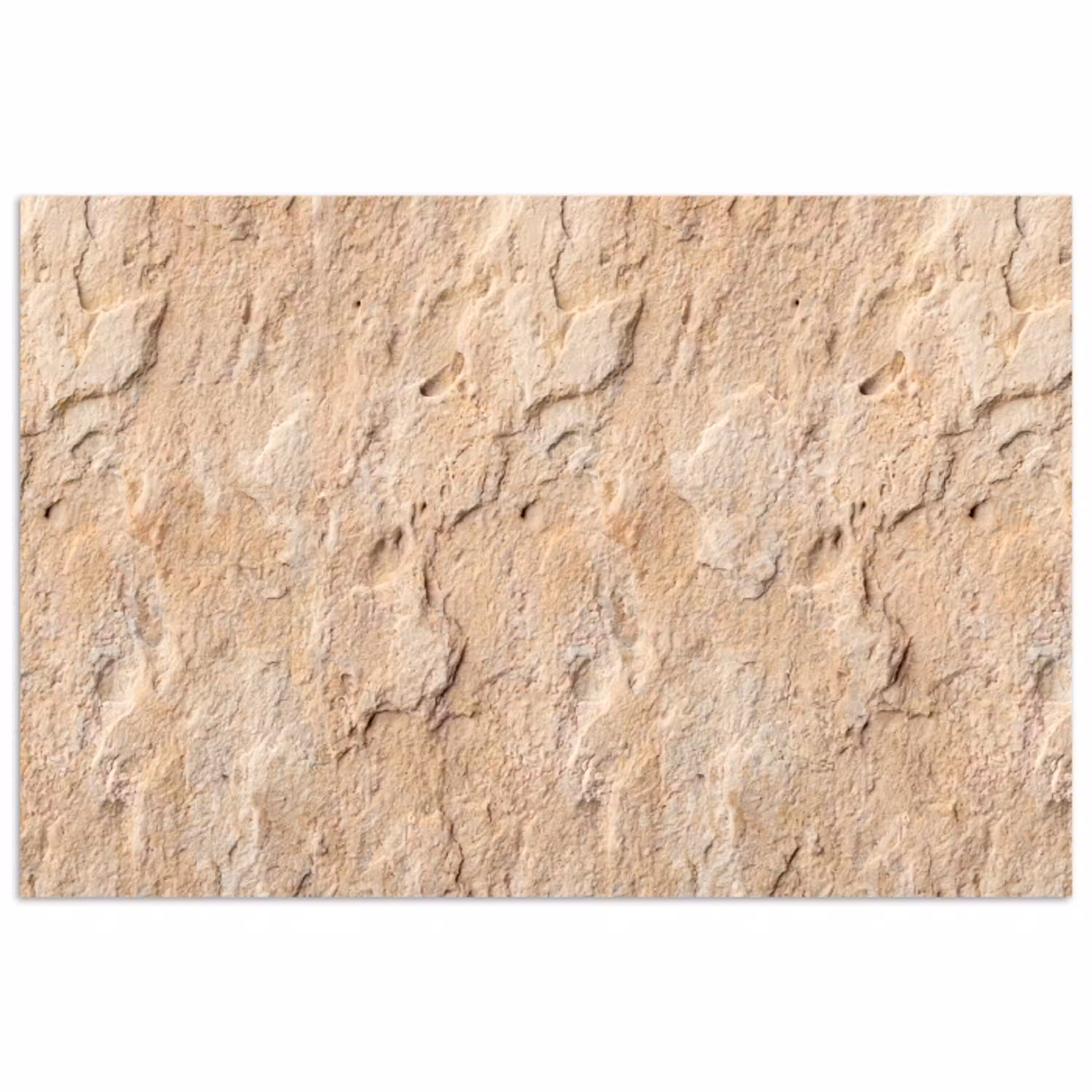 Textuur - Steen - Natuur - Beige poster papier klein -3d