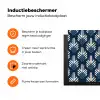 Modern - Patroon - Blauw Inductie beschermer vinyl 3mm klein 276 -zzzzzzz-td-ups