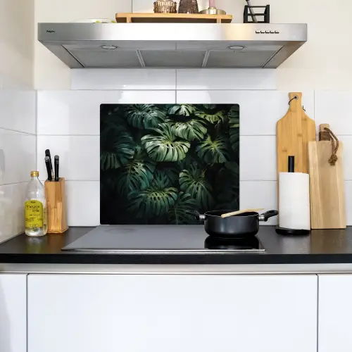 Plant - Monstera - Lichtinval Inductie beschemer met haakjes middel -sfeer2