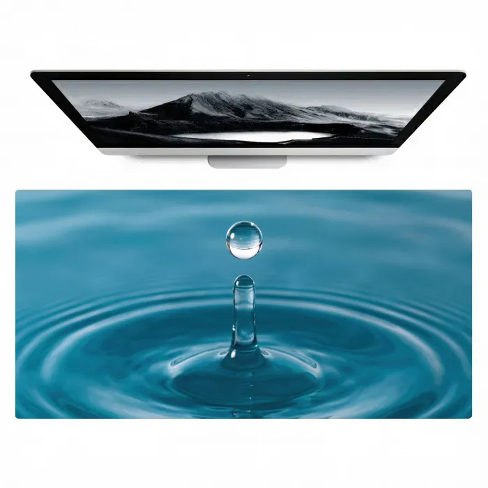 Waterdruppel - Water - Oppervlakte Muismat XXL klein -zzz3d