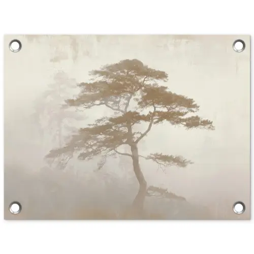 Boom - Oosterse stijl - Landschap tuinposter los doek klein -3d