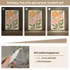 Minimalistisch - Bloemen - Bladeren - Roze Light Box met kabel (Wandlamp) klein -USP_dimbaarNL