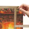Winter - Kerst - Huis - Openhaard Light Box met batterij (Wandlamp) middel -USP_websiteprintNL