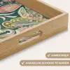 Patroon - Kleurrijk - Sierlijk - Groen Dienblad Rechthoek middel -USP_HandgreepNL