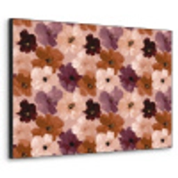 Bloemen - Abstract - Aardetinten Textielframe zwart klein 947 -3d