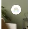 Regenboog - Sterren - Stippen - Wolken - Kinderen Wandcirkel kunststof plaat 5mm dik klein -sfeer3
