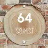 Baumscheibe - Modern Naambord Rond klein -sfeer2