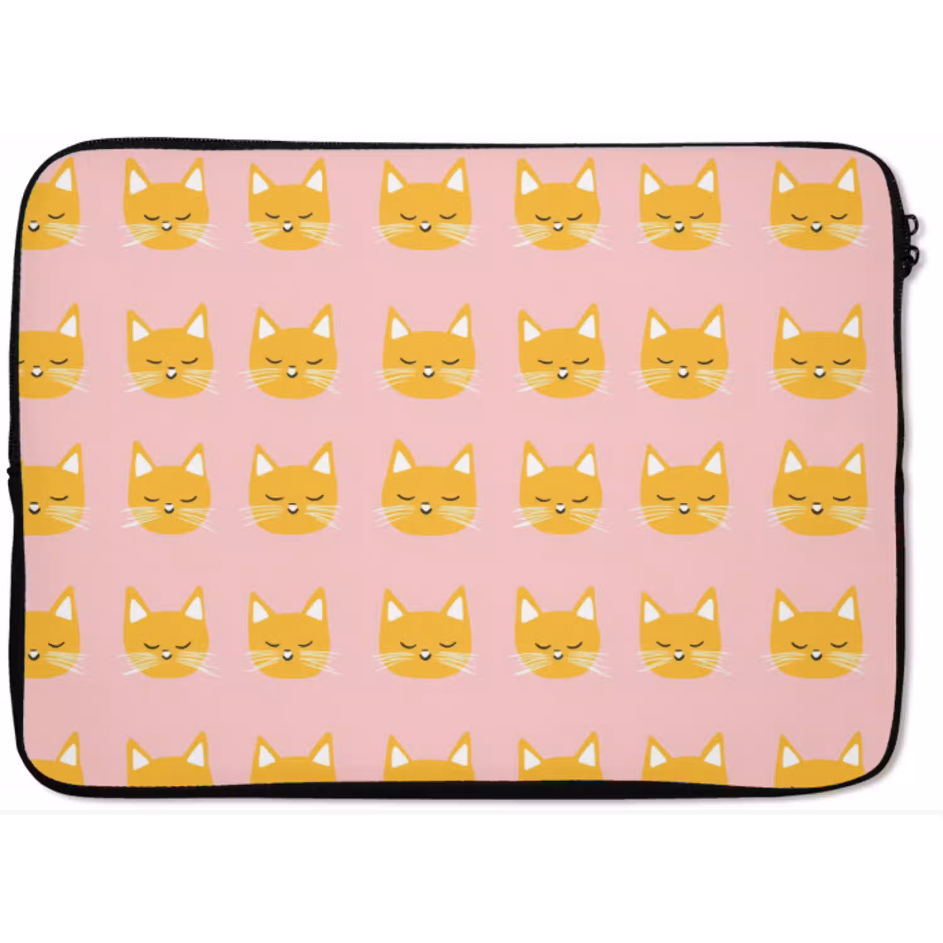 Katten - Patroon - Roze laptophoes neopreen klein 279 -zkaufland3dotto