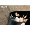 Bloem - Verf - Goud - Graffiti - Modern Placemat vinyl groot -closeup