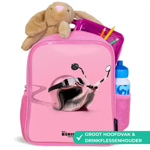 Escar-Go - Roze Kinderrugzak - Roze middel -inhoud_NL