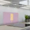 Beige - Ijsje - Spikkels keuken achterwand spatscherm klein -3d_schuin