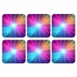 Abstract - Light - Burst - Modern - Colorful onderzetter kurk middel -3d