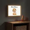 Leeuw - Baby dier Light Box met batterij (Wandlamp kind) middel -sfeer5_kind