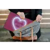 I liked it so it's mine - Neon hart - Roze laptophoes neopreen klein -tas