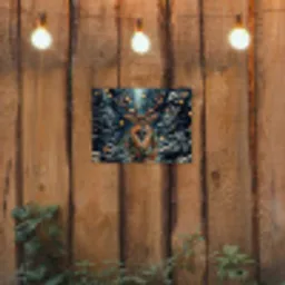 Kerst - Magie - Bos - Kleurrijk tuinposter los doek klein -sfeer1
