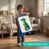 Spiky dino met vriendelijke blik Kinderkoffer - Blauw klein -sfeer2_NL