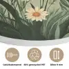 Bloemen - Bladeren - Zon - Groen Akoestische PET Vilt - Rond klein -closeup_NL