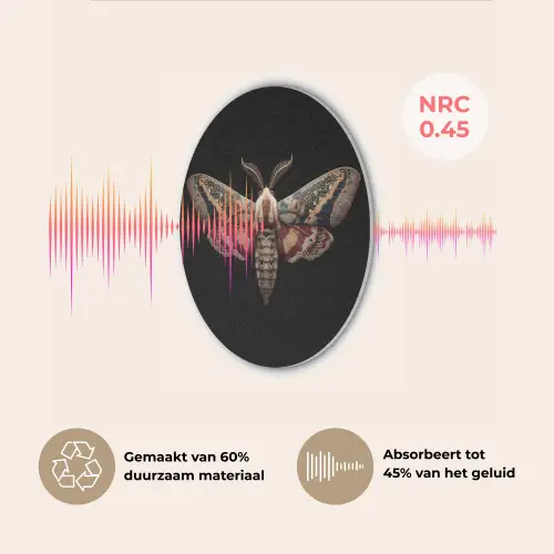 Mot - Oosterse patronen - Sierlijk Akoestische PET Vilt - Rond klein -USP_NL