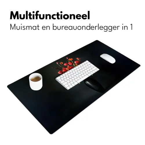 Boeket - Tulpen - Vaas - Rood Muismat XXL klein -sfeer4