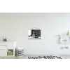 Konijn - Bunny - Zonnebril - Tafelkleed - Pasta - Schattig textielposter latten blank klein -kinderkamer