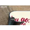 you go girl - Rood - Wit Placemat vinyl groot -closeup