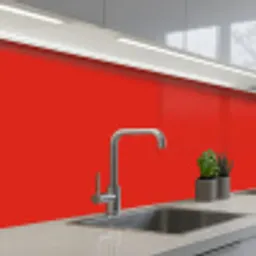 Rood - Kleur - Effen keuken achterwand 2 middel 871 -3d_schuin