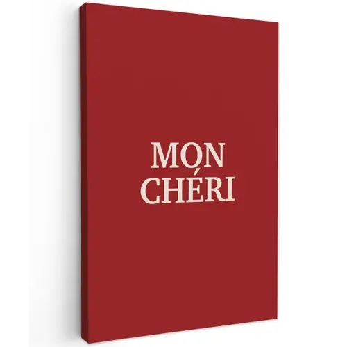 Rood - Frans - Quotes canvas 2cm klein -z3d