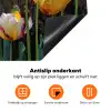 Tulpen - Geel - Penseelstreken - Abstract Inductie beschermer vinyl 3mm klein -zzzzzzz-td-onderkant