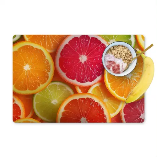 Fruit - Kleurrijk - Close up Placemat vinyl groot -zzzproduct_Kitchenyeah-website