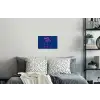 Brutaal - Grappig - Blauw Muursticker klein -slaapkamer