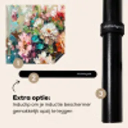 Bloeiende Verfkwasttuin Inductie beschermer vinyl 3mm middel -zzzzzzz-induclip_NL