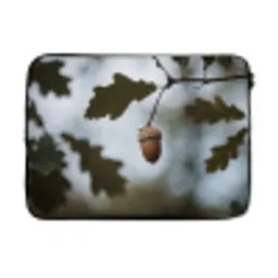 Eikel - Eikenblad - Bos - Herfst - Natuur laptophoes neopreen klein -3d
