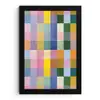 Blokken - Vierkant - Patroon - Gekleurd fotolijst zwart zonder passe partout klein -3d