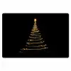Magisch - Kerstboom - Lichtspiralen - Zwart Placemat vinyl groot -zzsfeer1_Kitchenyeah-website