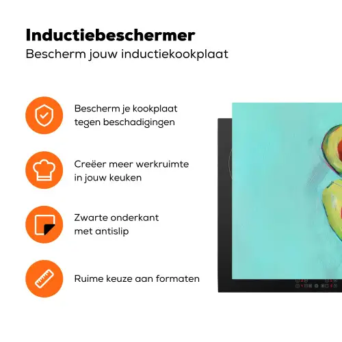 Avocado - Groen - Pit - Schaduw Inductie beschermer vinyl 3mm klein -zzzzzzz-td-ups
